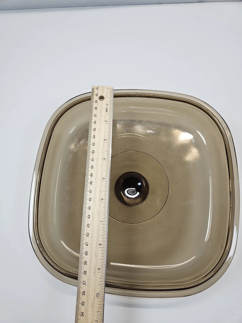 Pyrex Smoked Brown Glass Serving Lid